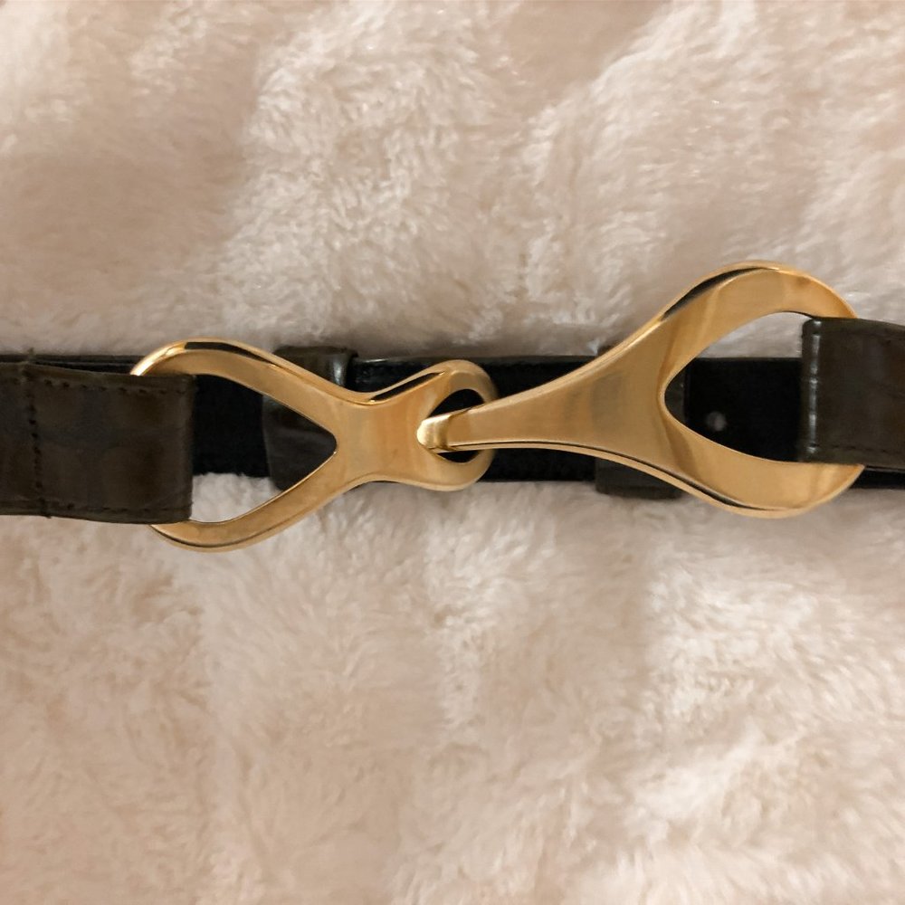 Green Printed Belt - Picture 2 of 2